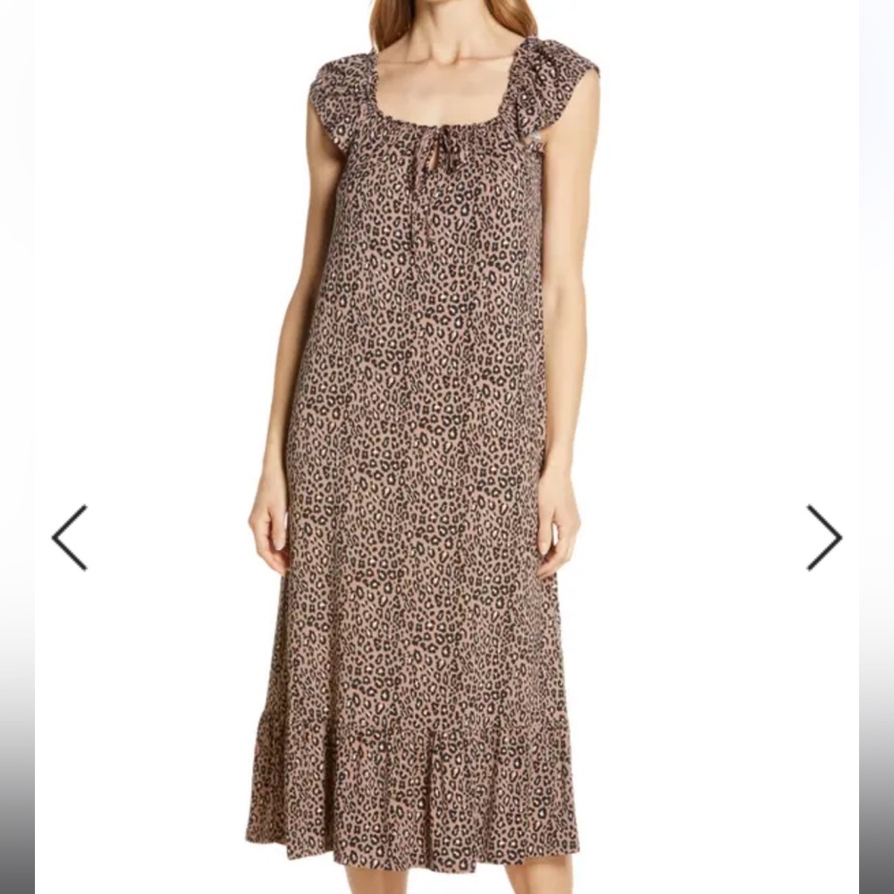 MOONLIGHT ECO RUFFLE NIGHTGOWN
